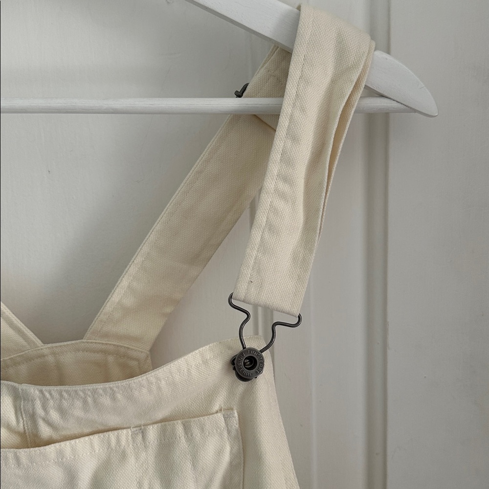 Finisterre • Cream 100% Cotton Denim Overalls Size 12 UK (M in US) - Picture 7 of 11
